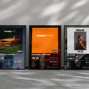Frank Ocean - Album Posters - 3 Pack Set - Album Art Poster  - Blonde - Channel Orange - Wall Art - Music  #17