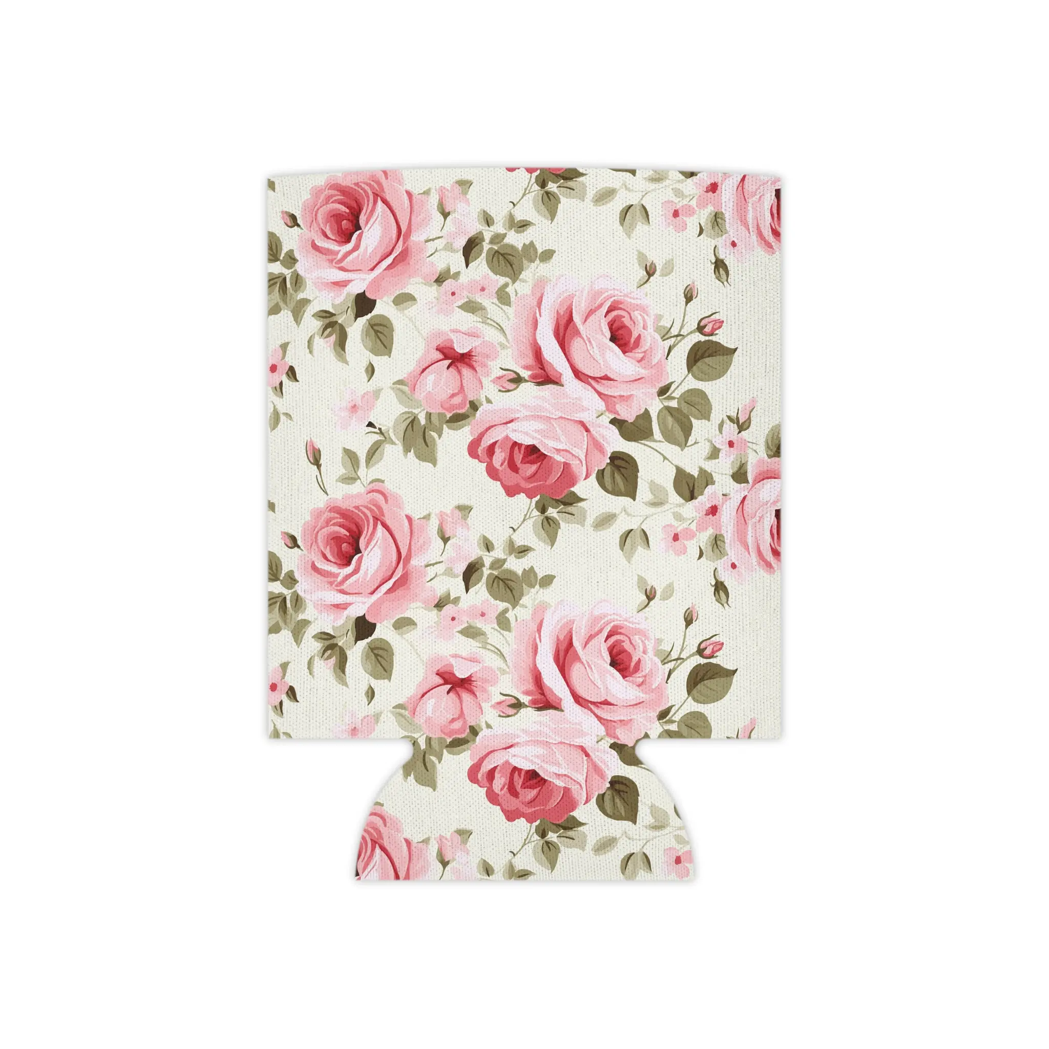 Lydia Ruth Regular Can Cooler - Vintage Garden Floral Print, Edge-to-Edge, Lightweight Polyester+Foam Drink Koozie That Fits Standard Drinkware