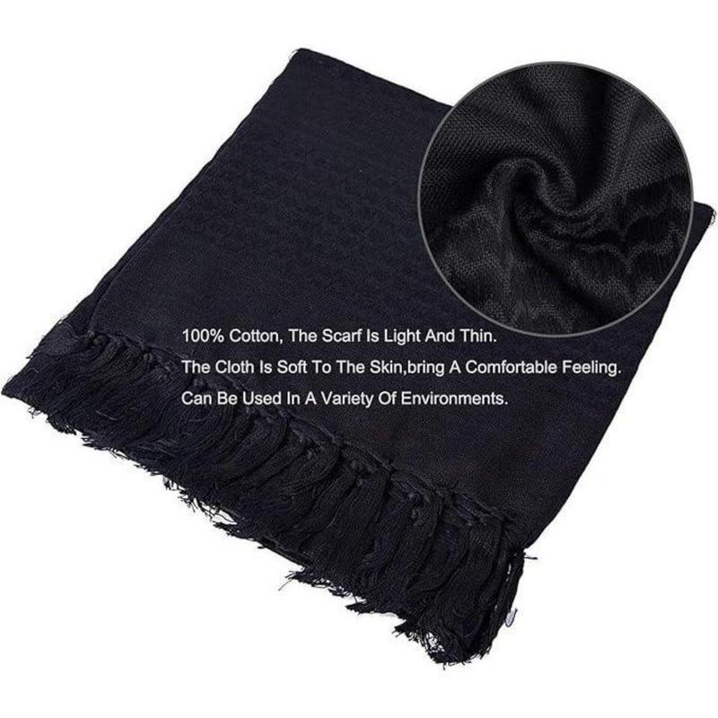 Winter Tactical Shemagh Scarf – Full Face Cover Keffiyeh Wrap for Cold Weather Outdoor Riding Windproof Warm
