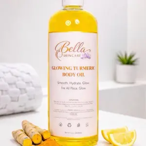 Bella Skincare Glowing Turmeric Body Oil 500 ml - Smooth Hydrate Glow for All Skin Types