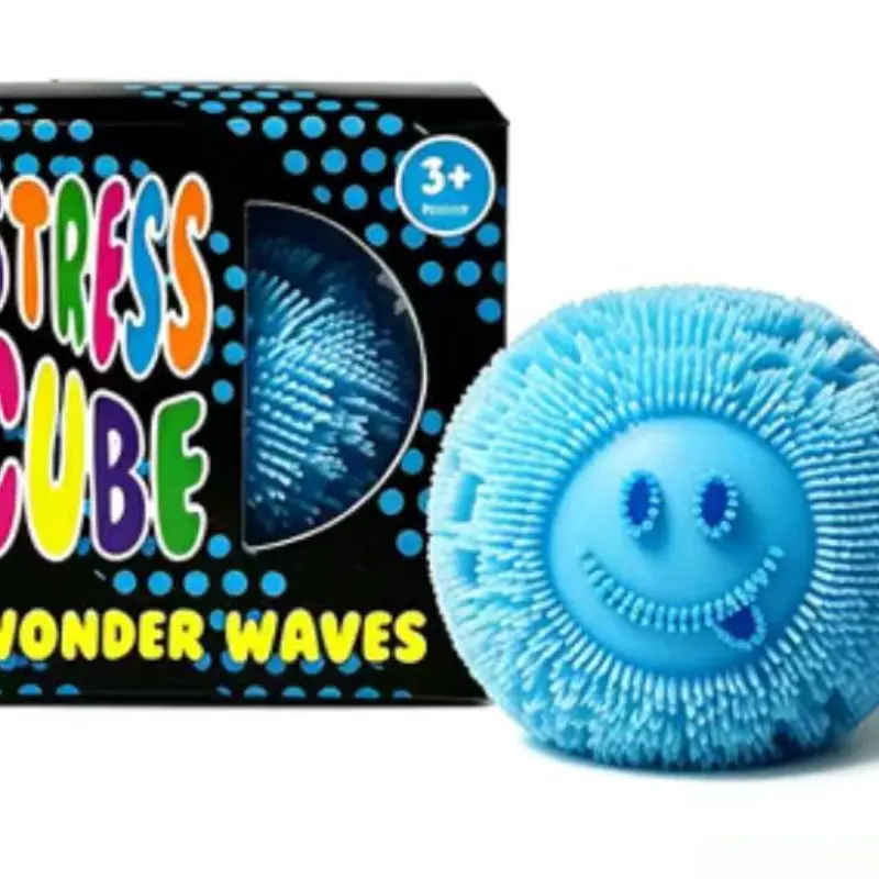 Smiley Stress Relief Squishy Toy, Smile Face Squeeze Ball, Soft Squeeze Toy for Kids and Adults, Anxiety Relief, Sensory Toy for Adhd and Autism, Stress Ball Cube, Stress Reliever