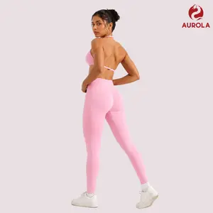 AUROLA Influence Scrunch Leggings for Women, Seamless High Waisted Workout Leggings, Butt Lifting Gym Pants, Squat Proof Compression Yoga Pants for Training Running Fitness Activewear Tummy Control