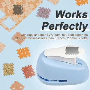 Stamp Shaped Paper Punch, Portable Smooth Hole Puncher for Crafts, Scrapbooking Supplies, DIY Card Making & Paper Crafting Tool