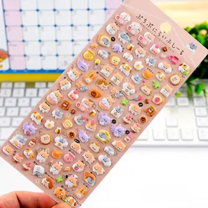1 Mini Animal Sticker Sheet, 3D Plush Texture Eva Material, Compact, Perfect for Scrapbooking Laptops Water Bottles Phone Decoration, Smartphone
