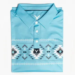 Vexil Brand - Polo - Aztec - Light Blue - Outfit Summer