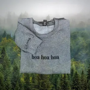 Hoa Hoa Hoa Twilight Embroidery Sweatshirt | Halloween Present | La Push Baby | Custom Embroidery, Cool Colors, Brighten Up Your