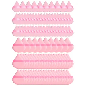 50pcs Large Triangle Powder Puffs + 50pcs Mini Powder Puffs, Perfect for Setting Makeup, Use Edges & Tips for Details, Even Application