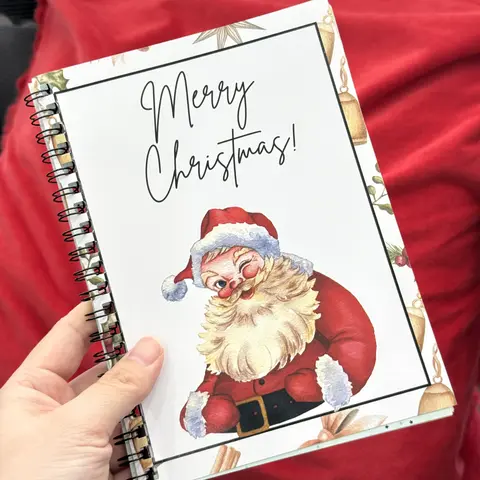Christmas Gift Card Holder Book, DIY Spiral Bound Gift Card Organizer, 5x7 Inch Personalized Xmas Gift Card Book, Creative Holiday Gift for Family, Friends, Students
