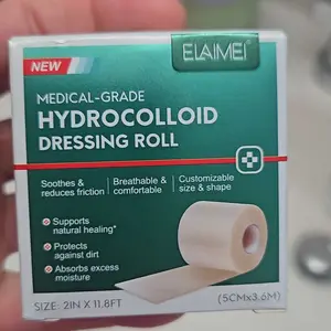 Elaimei Hydrocolloid Bandage 5cmx3.6m, Wound Healing Patch, Prevents Dirt, Reduces Friction, Breathable Comfort, Protects Skin, Medical Accessories, Aid