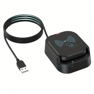 USB2.0 Smart Card Reader+ NFC 2-in-1 IC Card Reader with USB Cable for Easy Connectivity and Secure Data Transfer Support for Credit ID Cards and IC Cards