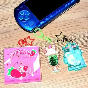 Cottonakuma Green Melon Soda Float Shaker Keychain