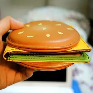 Cute Burger Shaped Women's Wallet, Cheeseburger Design, Novelty Gift for Parties, Exquisite Fashion Accessory