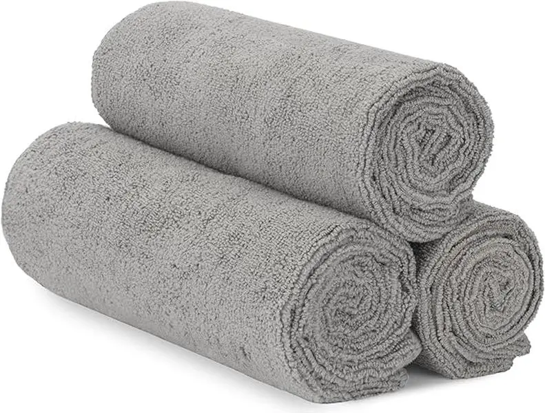 Microfiber Gym Towels, Yoga Towel for Home and Gym Bag, 16 Inch x 27 Inch, 3 Pack
