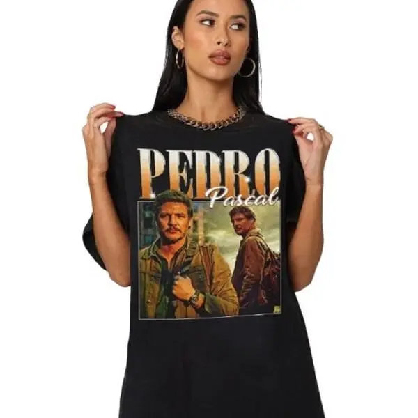 Shop The Of Pedro Pascal Shirts, Sweatshirts, Hoodies, And Fan Gifts! Vintage Graphic Tees And Christmas Gift Ideas Tshirrt Cotton Fit