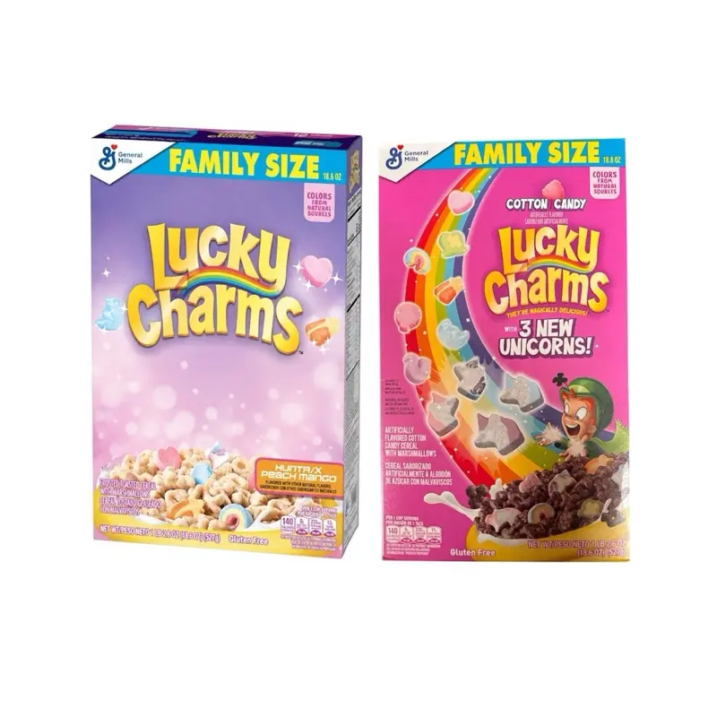 Lucky Charms 2-Pack Bundle - Peach Mango Flavor, Cotton Candy Flavor