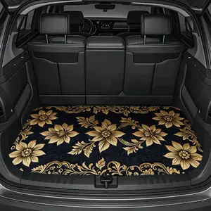 A car trunk mat with a floral pattern. This is a highly creative trunk protection device. A multi-functional mat, suitable for decorating various car floor mats. It can effectively prevent dust and enhance the tidiness inside the car.