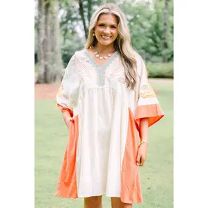 Drifting Muse Dress, Orange