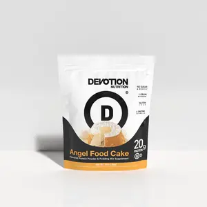 Devotion Nutrition Angel Food Cake Flavor Protein Powder, 2lb - 20g Whey Isolate & Casein Protein Blend – No Added Sugar, Low Carb, Gluten-Free, Keto-Friendly, 1g MCT, Kosher