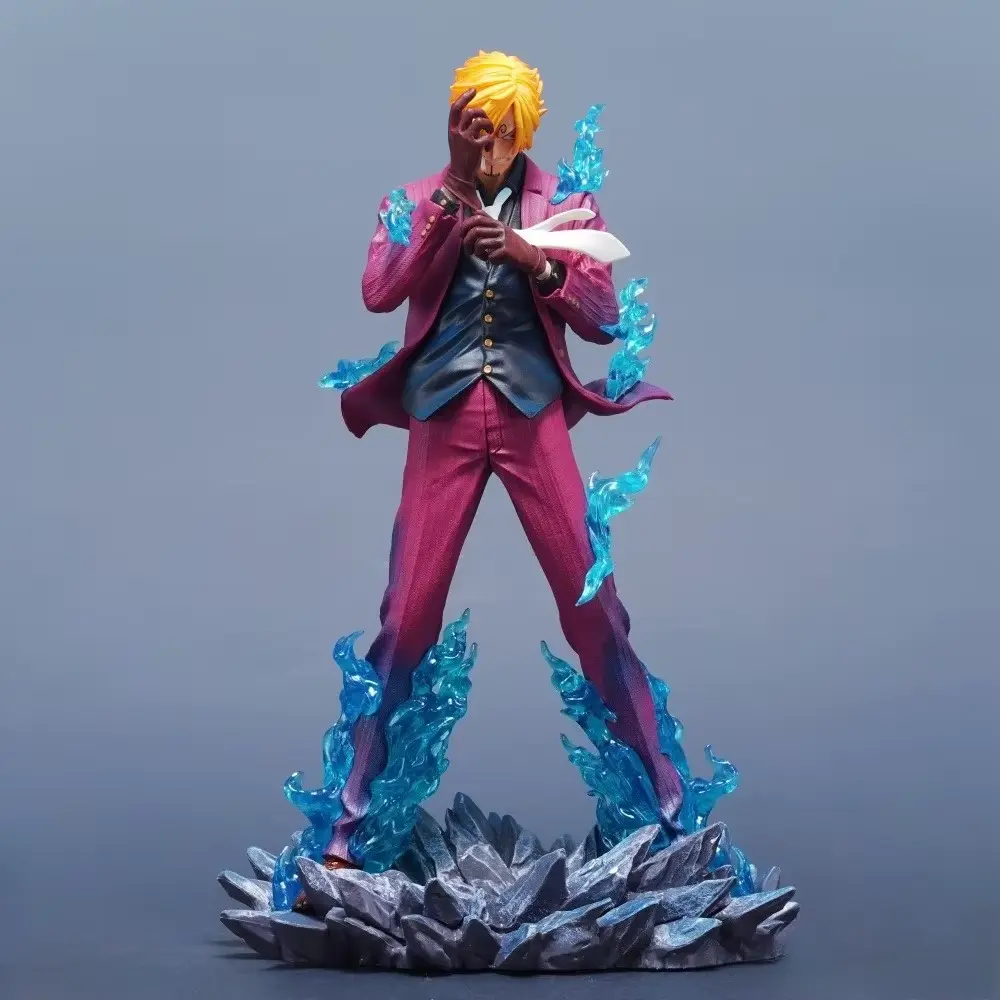 25Cm/9.84In Anime Figure Sanji Action Figures Pvc Statue Desktop Ornamen Collection Model