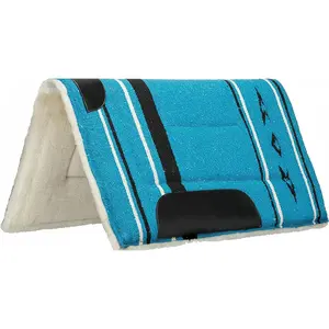 Weaver Leather Straight Acrylic Saddle Pad - Blue, 22" x 22" - Moisture-Wicking & Shock-Absorbing