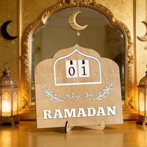 Ramadan Countdown Calendar Replacement, 30-Day Ramadan Happy Calendar Decorations, Home Party Room Living Room Kitchen Decoration