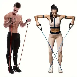 Resistance Band with Handle, Resistance Band, Fitness Equipment for Home Gym Workout, Yoga & Pilates Equipment for Women & Men