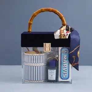 Luxury Bamboo Acrylic Gift Box Wedding Favors, Bridesmaid Gifts, Birthday & Christmas Presents, Premium Packaging