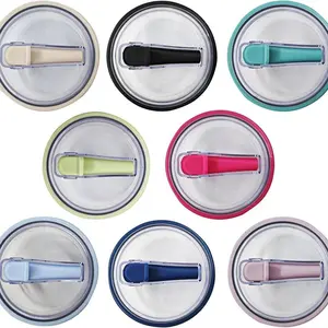 40oz Ice Bucket Cup Set, Includes 2 Lids & Straws, Thick Plastic Design, Leak-Proof Sealed Cover, Car Cup Holder Compatible, Tumbler Straw Lid