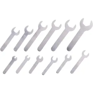 12PCS Single Open Ended Wrench Set Flat Spanner Combination 1.5mm Thin Repair Tool for Limited Space Conditions