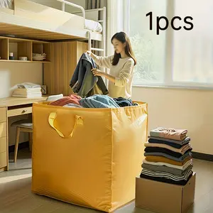 Extra Large Capacity Thick Moving Bag, Reinforced Handles, Waterproof Storage Bag, Foldable Portable Design, Ideal for Dorms, Home, Office, Travel