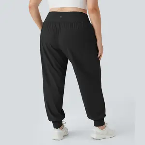 Halara High Waisted Plain Side Pocket Yoga Plus Size Joggers