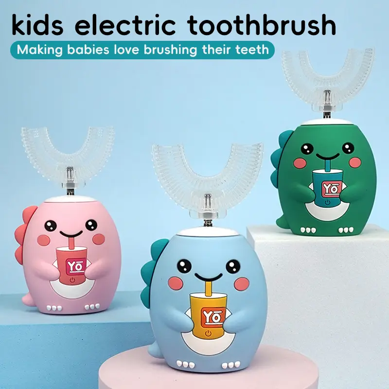 kids u shaped electric toothbrushes autobrush ultrasonic toothbrush silicone soft bristle U-shaped baby electric kids gift Rechargeable Unicorn automatic, Kids Stocking Stuffers,father'sdaygifts,summerhairstyles
