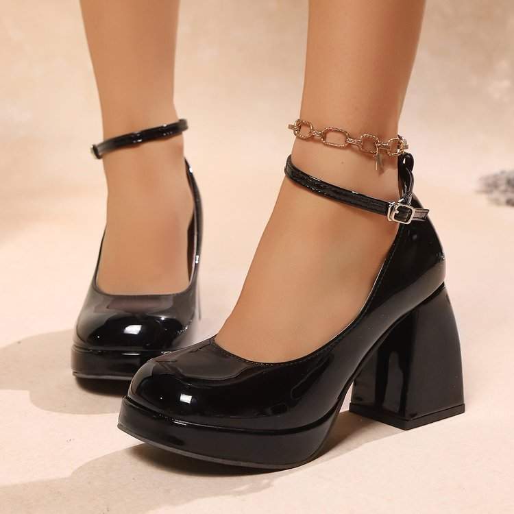 Women's Fashion Chunky Heel Plus Size High Heels