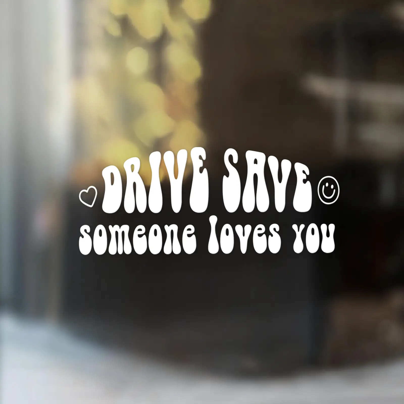 Drive Safe Car Decal, Mental Health Stickers, Funny Car Accessories, Positive Affirmation Vinyl Waterproof Bumper Sticker for Car, Truck, Wall & Window