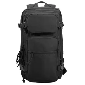 Yakeda BK-2541 Tactical Backpack for Outdoor Camping 28L 600D Polyester Rucksack with Common Buckles & Zipper