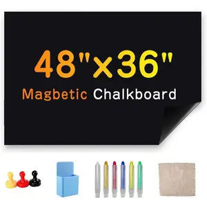 Chalkboard Wallpaper Stick and Peel, 36" x 48"Chalk Board Contact Paper with Adhesive  Wall for School, Office, Kitchen Fridge, Drawing