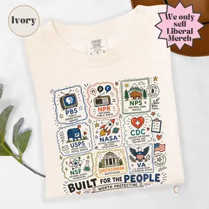 Vintage Doodle Protect Democratic T-shirt, Comfort Colors Liberal Fourth of July shirt, Leftist Protest Tee, Save National Park Shirt