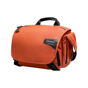 Disekerg Traveler DSLR Camera Bag Mirrorless DSLR Camera Bag Suitable for Canon Sony Nikon Fujifilm DJI Sigma Tamron iPad Pro 11-inch and MacBook 13-inch Crossbody Sling Convenient Outdoor Waterproof One camera body two lenses Large capacity