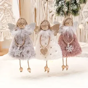 3 sets of Christmas decorations, Easter hangers, holiday atmosphere hangers, Christmas decoration creative doll pendants, angel girl hangers, Christmas tree hangers, and Christmas ornaments.