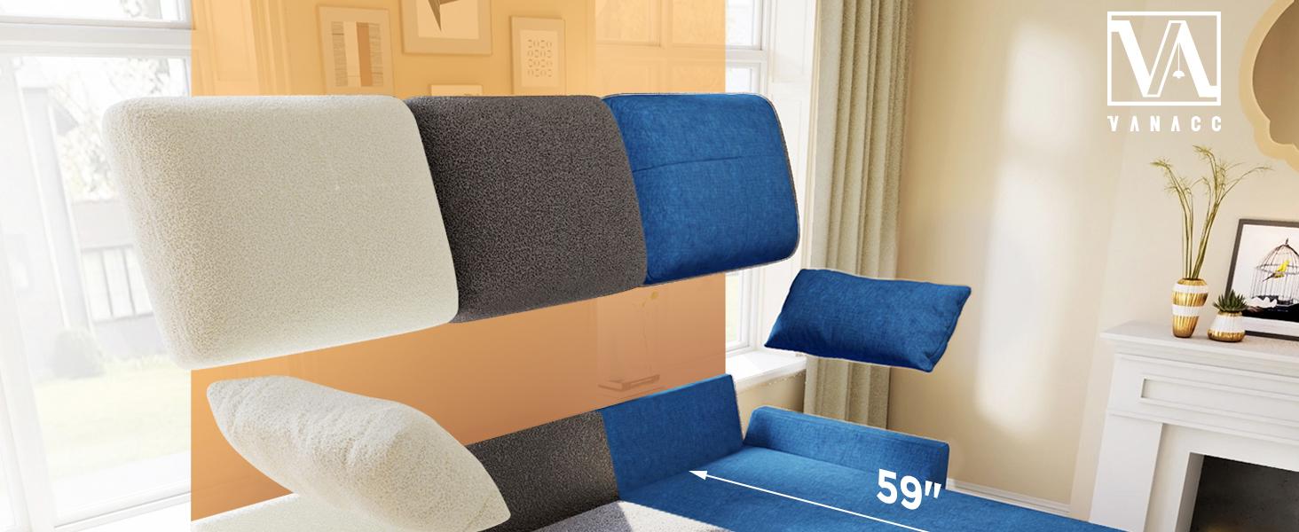 [Ships in 2 Boxes] AMERLIFE L-Shaped Sectional Storage Sofa with Chaise, Reversible Sleeper Sofa Bed, 2-in-1 Pull Out Couch  Living Room Furniture/Best Gift Ideas/Christmas Gifts