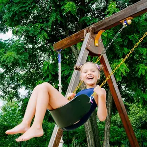 [Deals For You] 2PCS Swings Seats Heavy Duty with 66" Chain, Outdoor Playground Swing Set Accessories Replacement with Snap Hooks, Support 250lb
