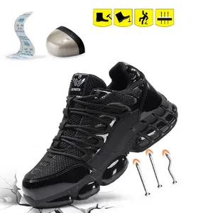 Steel Toe Shoes for Men and Women Indestructible Safety Shoes Lightweight Steel Toe Sneakers Stylish Work Shoes