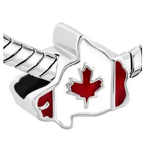 Canada Flag Map Charm