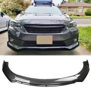 Front Bumper Chin Lip Splitter Spoiler For Subaru Impreza Sedan Carbon Fiber