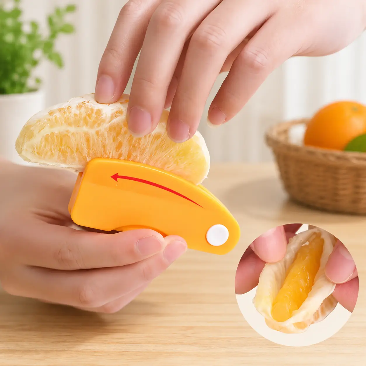 Citrus Peeler Gadget - Quick, Effortless Cleaning & Peeling for Oranges, Lemons - Home Supplies Party Gift