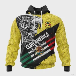 LIGA MX Club América Hoodie – Special Aztec Warrior Skull Concept, Premium Mexican Soccer Fan Apparel