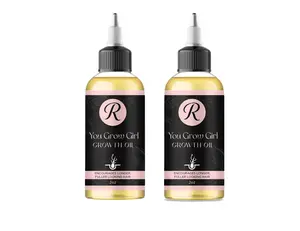 You Grow Girl Duo - 2-Pack Hair Growth Oil 200ml Each - All-Natural Formula for Women & Kids - Supports Healthy Fuller Hair Growth - Lightweight Non-Greasy - Notice Results in 7-14 Days