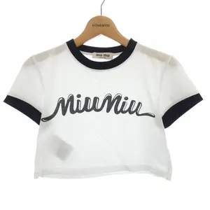 Pre-owned miu miu Cotton Small Leather Goods T Shirt