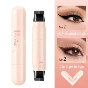 The rotating wing eyeliner stamp, dual-ended design, is smudge-proof and sweat-proof, with a long-lasting, precise tip for a sharp cat-eye look, perfect for beginners and makeup enthusiasts