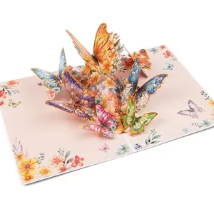 3D  Pop Up Card, Party Favors, Gift Decor/Romantic Wedding Greeting Card Love Three-Dimensional Creativity Valentine's Day  Blessing Card，Holiday Gift for mom/wife/girlfriend，Anniversary gift